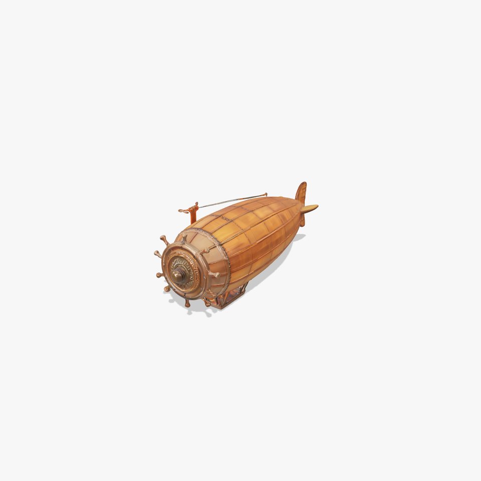 Vintage Copper Airship model pack